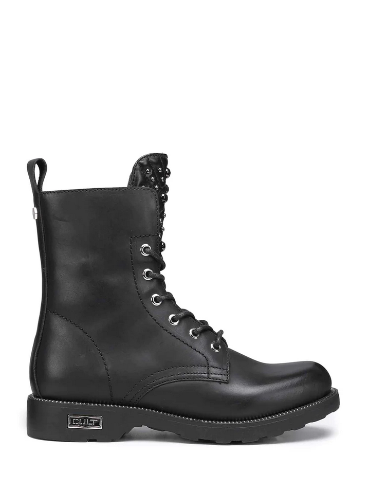 SCARPE ANFIBIO STIVALI DONNA CULT ZEPPELIN 3510 CLW351000 PELLE NERO ORIGINAL AI