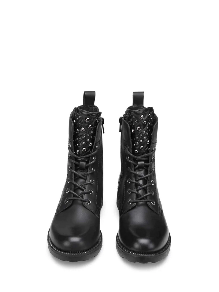 SCARPE ANFIBIO STIVALI DONNA CULT ZEPPELIN 3510 CLW351000 PELLE NERO ORIGINAL AI