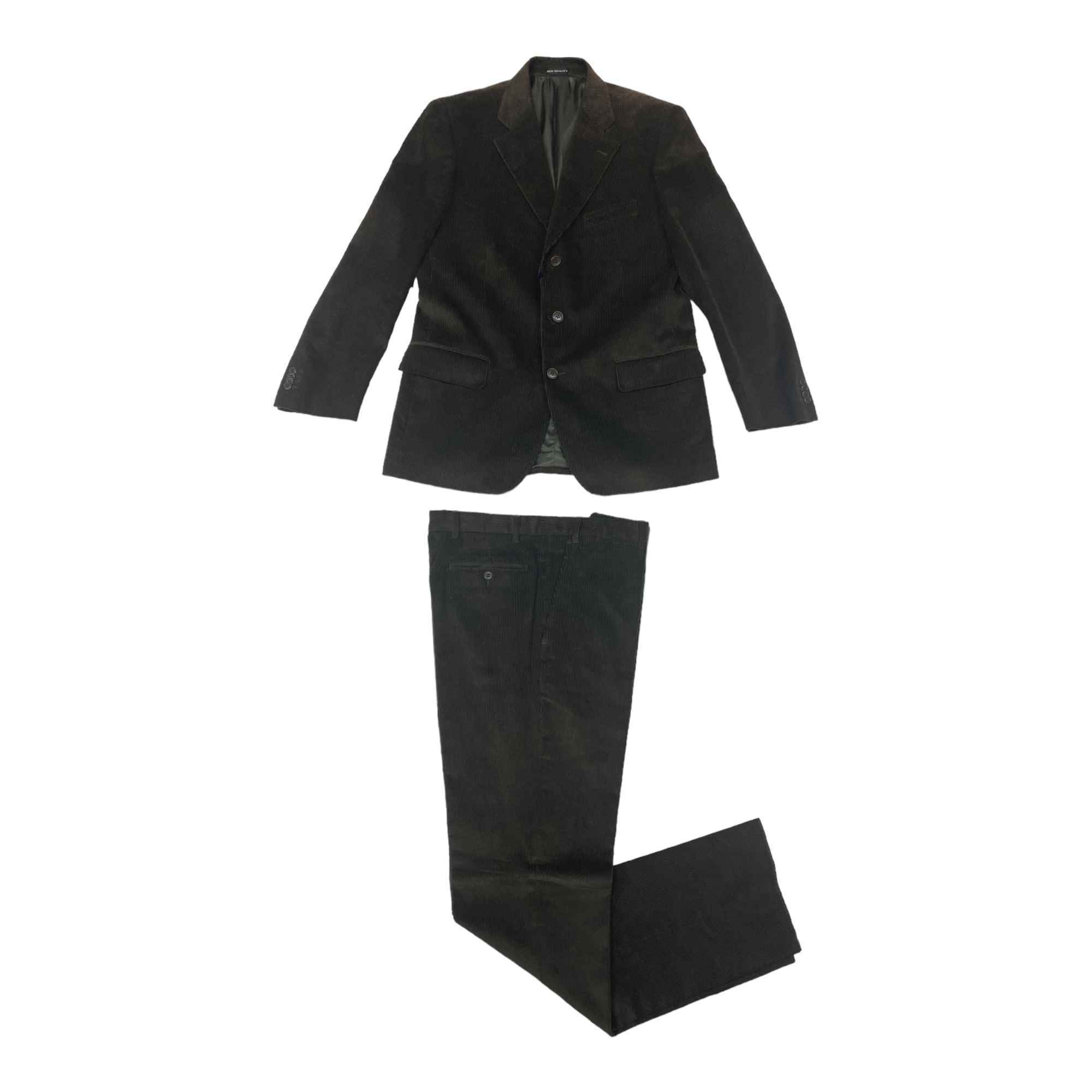 COMPLETO ABITO GIACCA PANTALONE UOMO CAPITAL 4420Q ACW154 COTONE VERDE ORIGINALE