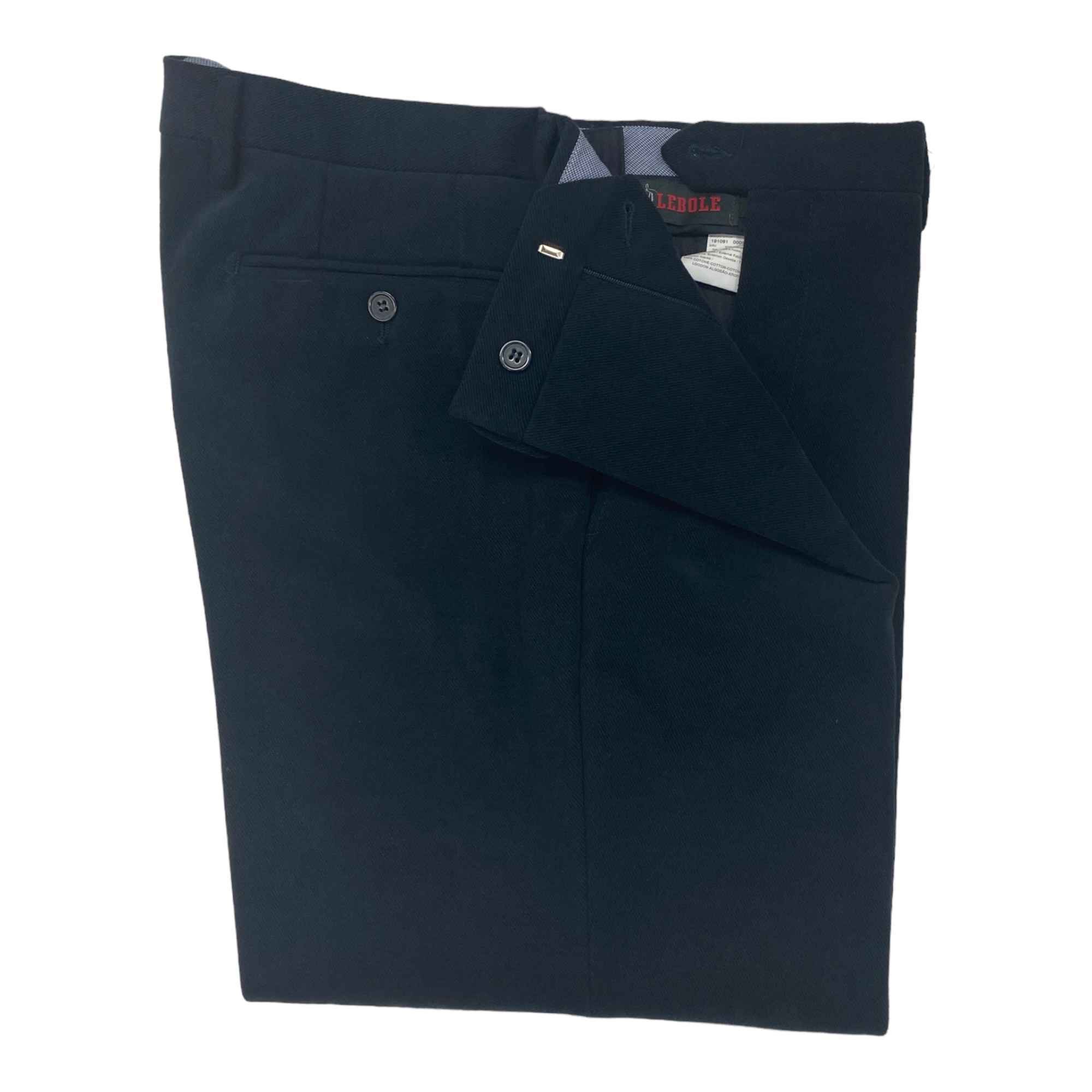 PANTALONE PANTALONI UOMO LEBOLE 191091 L2444 COTONE 0008 BLU ORIGINALE AI
