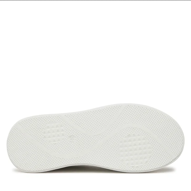 SCARPE SNEAKERS PLATFORM DONNA TWINSET 241TCP050 PELLE 07200 BIANCO ORIGINALE AI