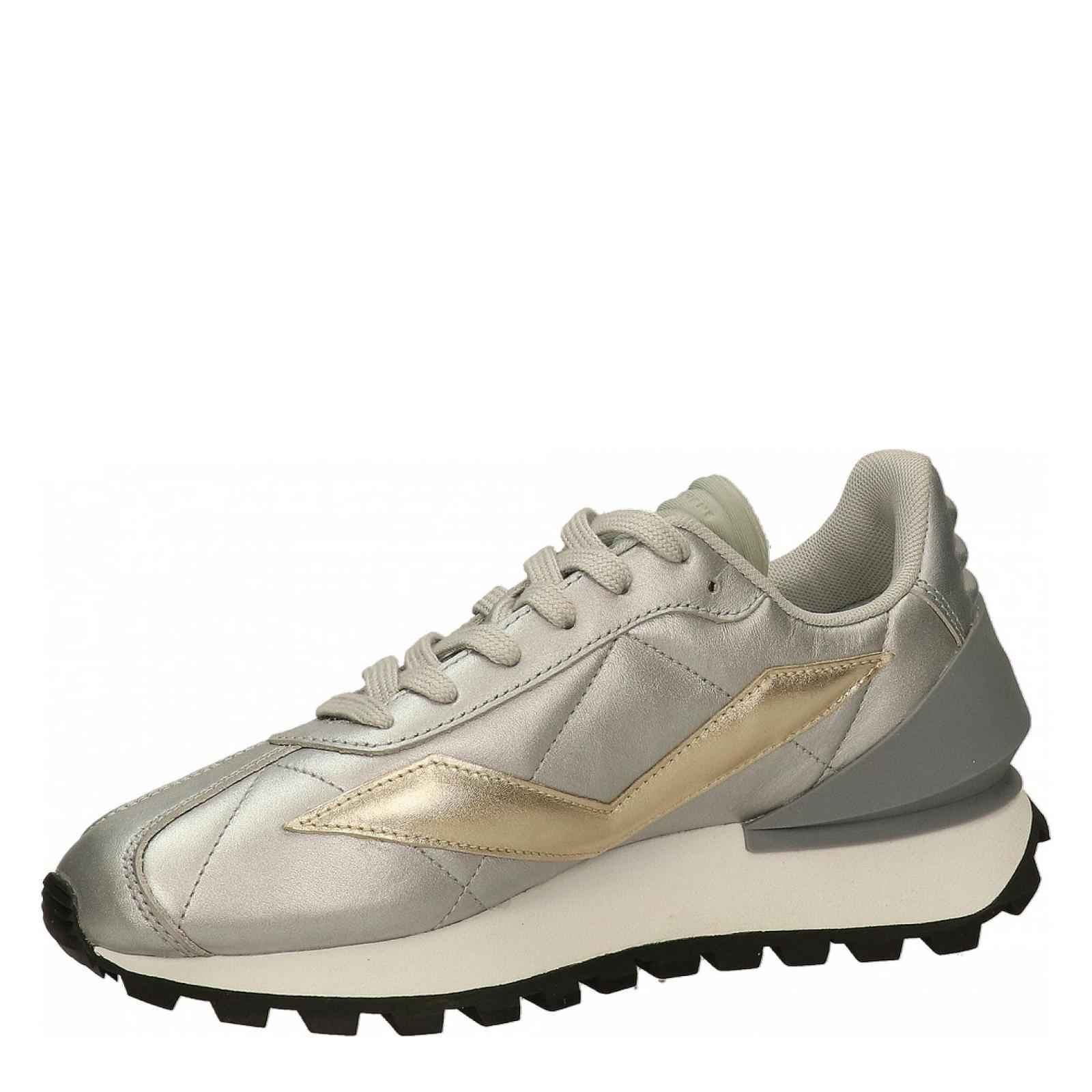 SCARPE SNEAKERS DONNA VOILE BLANCHE OWARK SPUR 0012016406 06 PELLE ORIGINALE AI