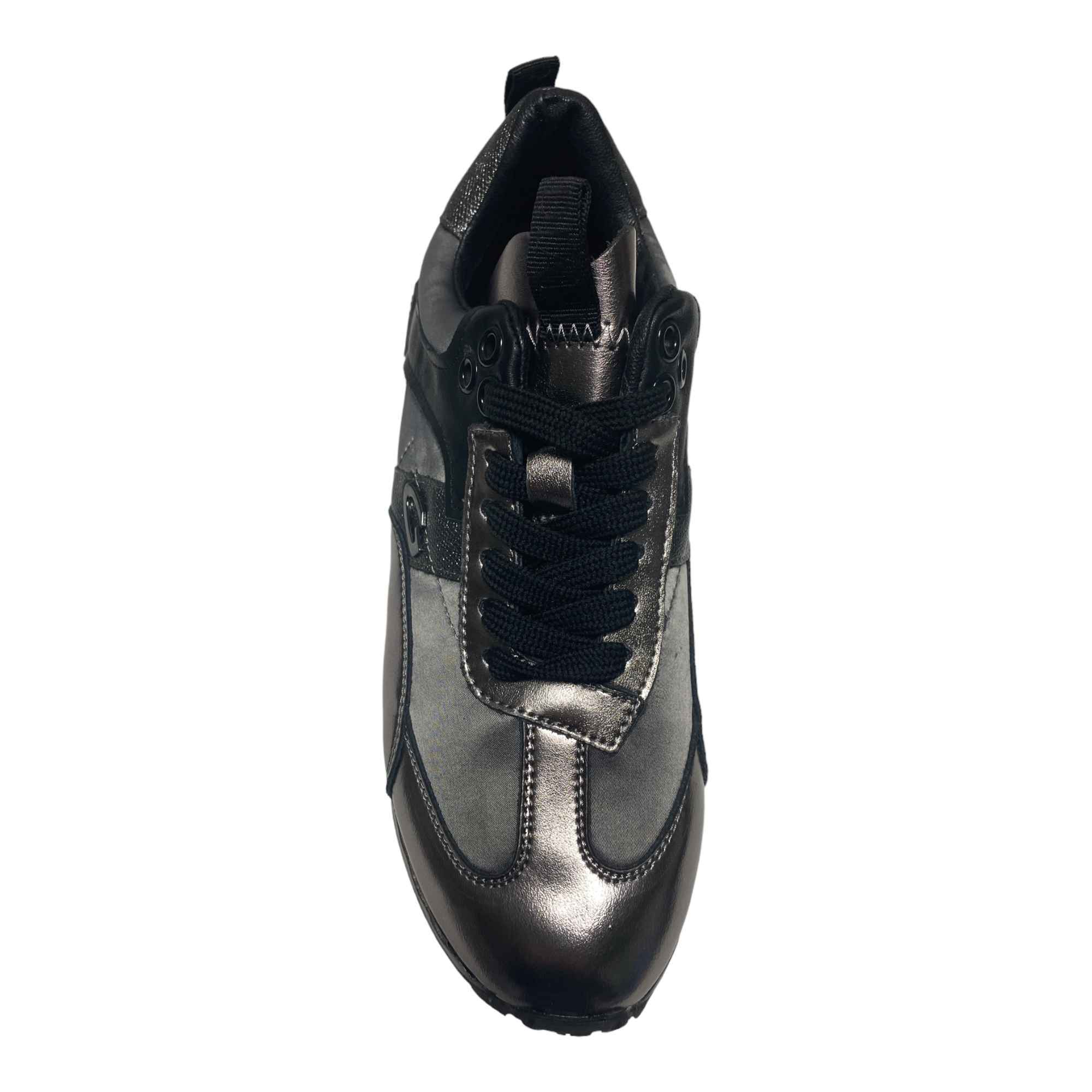 SCARPE SNEAKERS DONNA GUARDIANI NEW RUNNER 0043 AGW004308 PELLE GRIGIO ORIGINALE