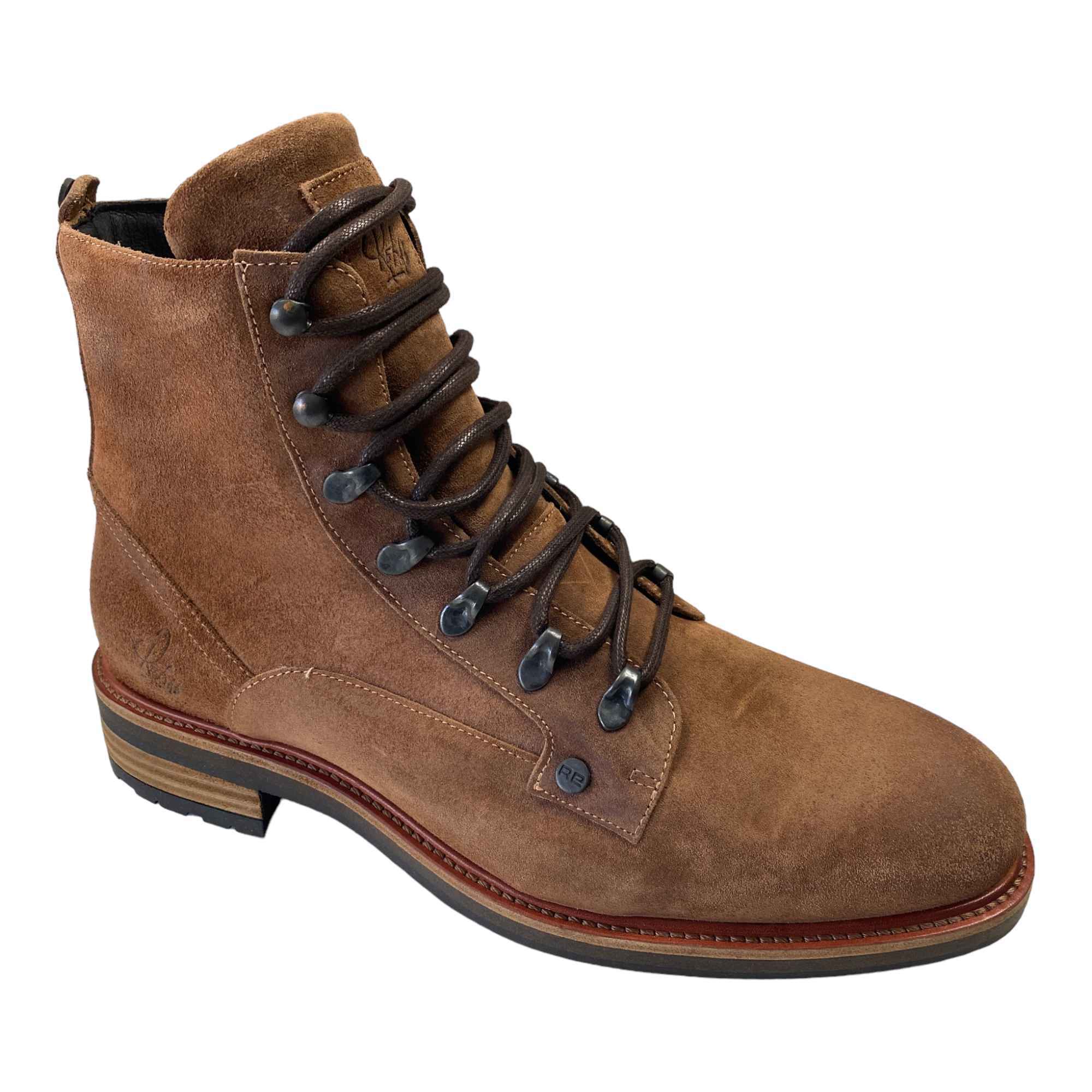 SCARPE STIVALETTI STIVALE UOMO REHAB CAM1515 PELLE MARRONE ORIGINALE AI