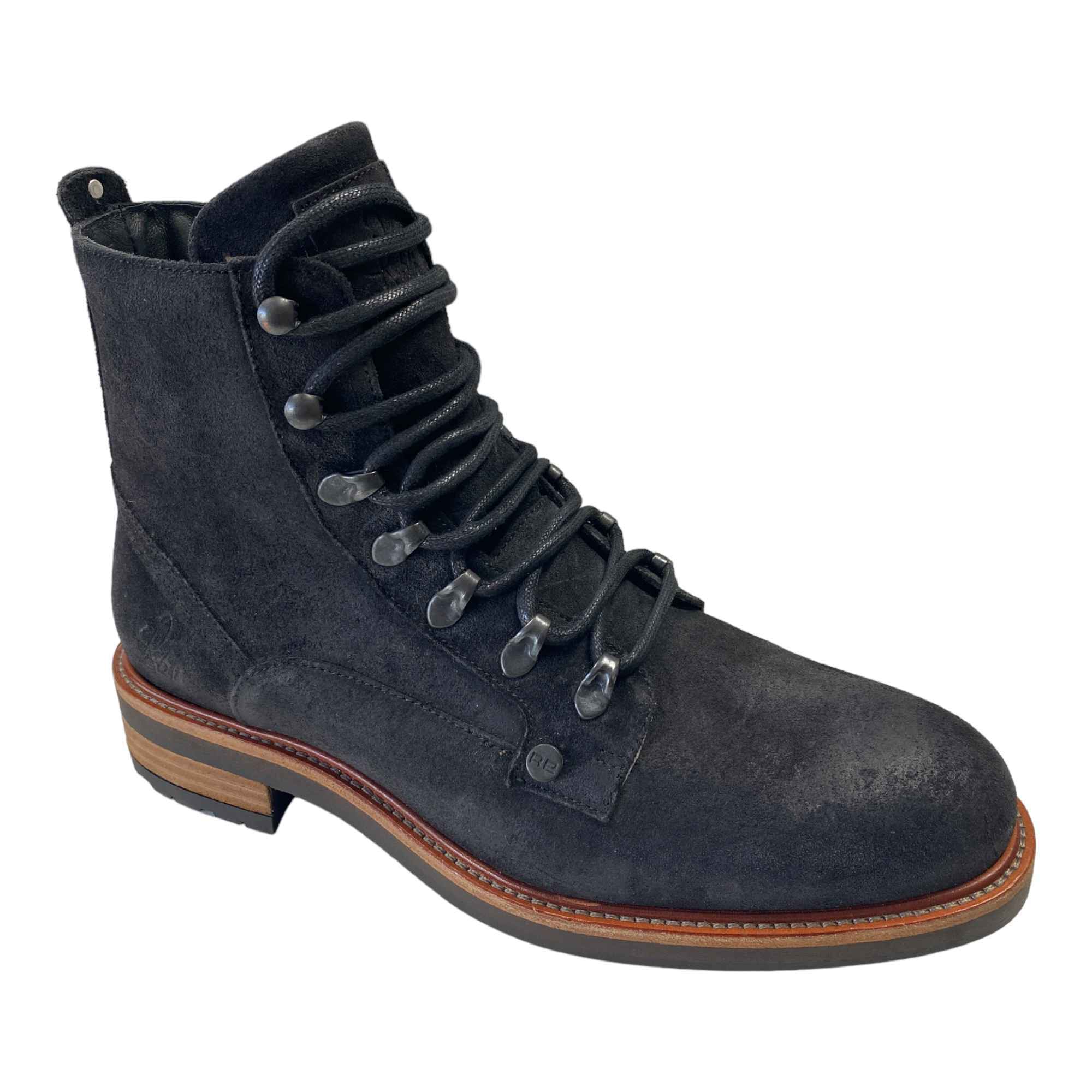 SCARPE STIVALETTI STIVALE UOMO REHAB CAM1515 PELLE BLU ORIGINALE AI