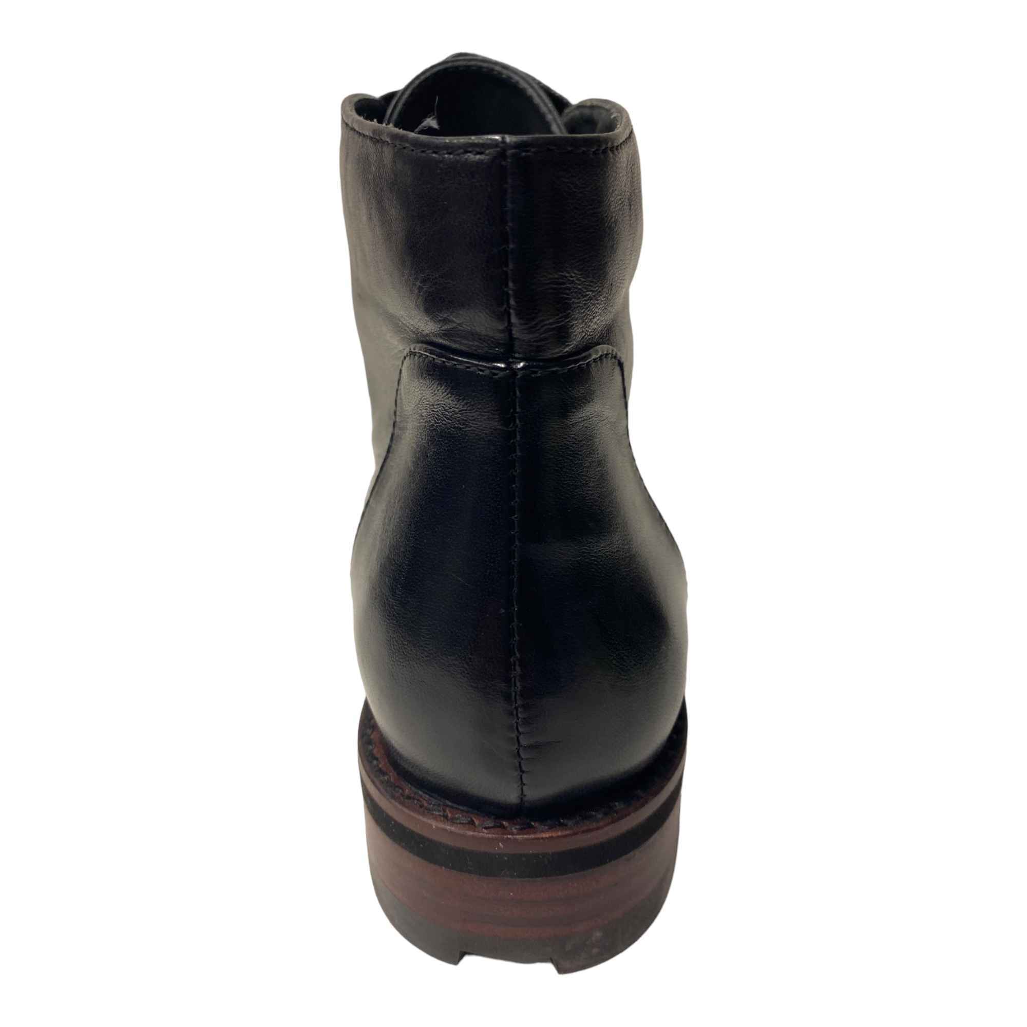 SCARPE SCARPONI STIVALETTI DONNA EVERYBODY 58583F2411 PELLE NERO ORIGINALE AI