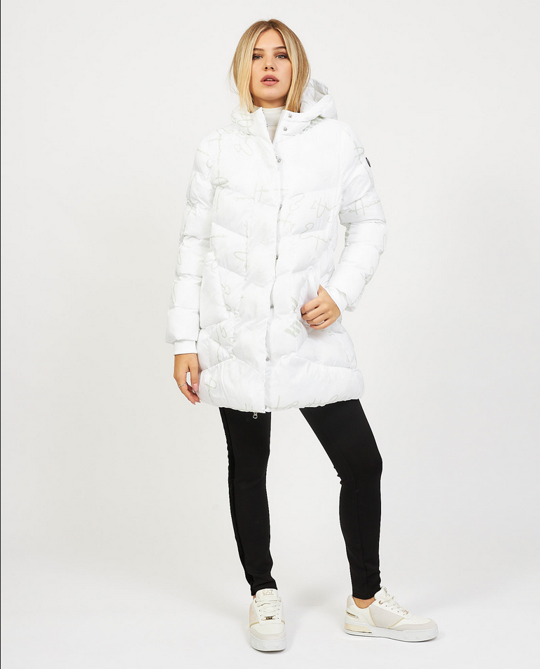 PIUMINO GIUBBOTTO DONNA EA7 EMPORIO ARMANI 6RTL05 TNAVZ BIANCO ORIGINAL AI 2024