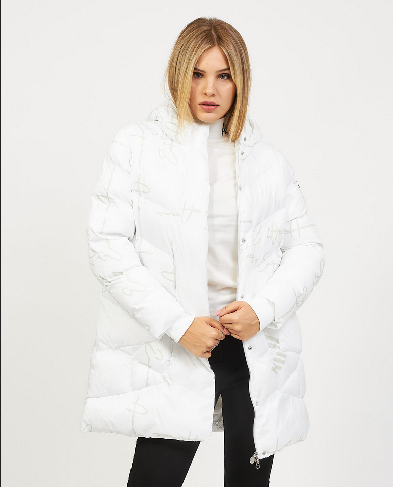 PIUMINO GIUBBOTTO DONNA EA7 EMPORIO ARMANI 6RTL05 TNAVZ BIANCO ORIGINAL AI 2024