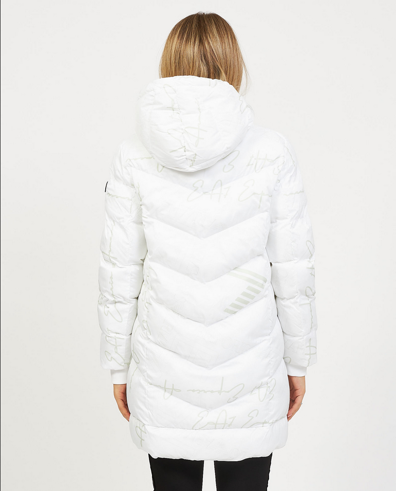 PIUMINO GIUBBOTTO DONNA EA7 EMPORIO ARMANI 6RTL05 TNAVZ BIANCO ORIGINAL AI 2024