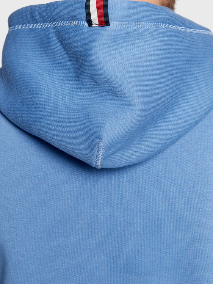 MAGLIA FELPA FELPE UOMO TOMMY HILFIGER MW0MW28677 COTONE C35 BLU ORIGINALE 2024