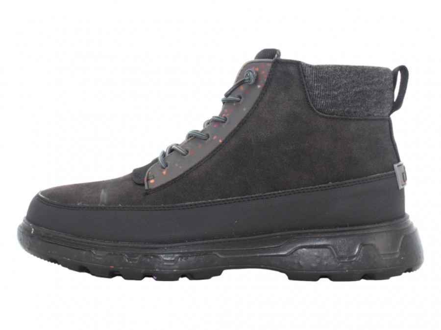 SCARPE SCARPONE UOMO HEY DUDE DUKE 112664900 ECO PELLE NERO ORIGINALE AI 2024
