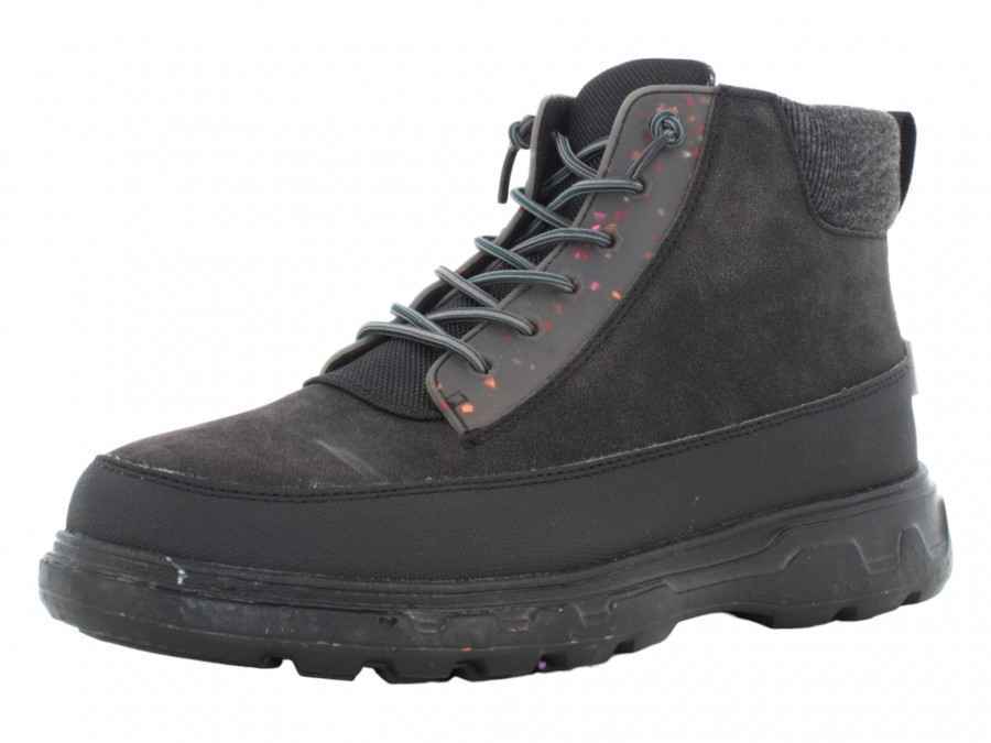 SCARPE SCARPONE UOMO HEY DUDE DUKE 112664900 ECO PELLE NERO ORIGINALE AI 2024