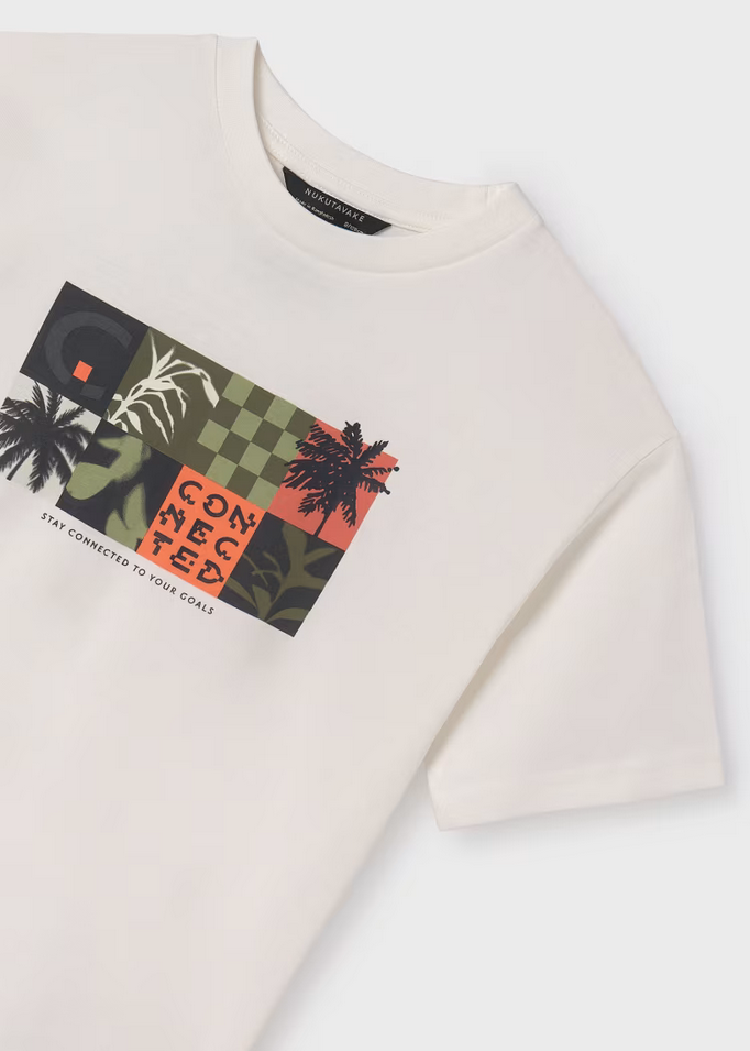 MAGLIA T SHIRT MAGLIE RAGAZZO MAYORAL 06038 6038 COTONE 57 BIANCO ORIGINALPE2024