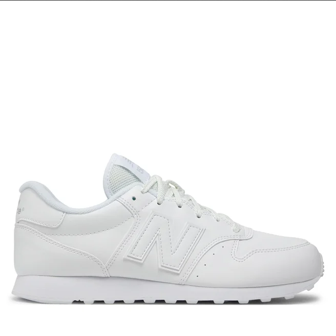 SCARPE SNEAKERS UOMO NEW BALANCE 500 GM500ZW2 ECO PELLE BIANCO ORIGINALE AI 2024