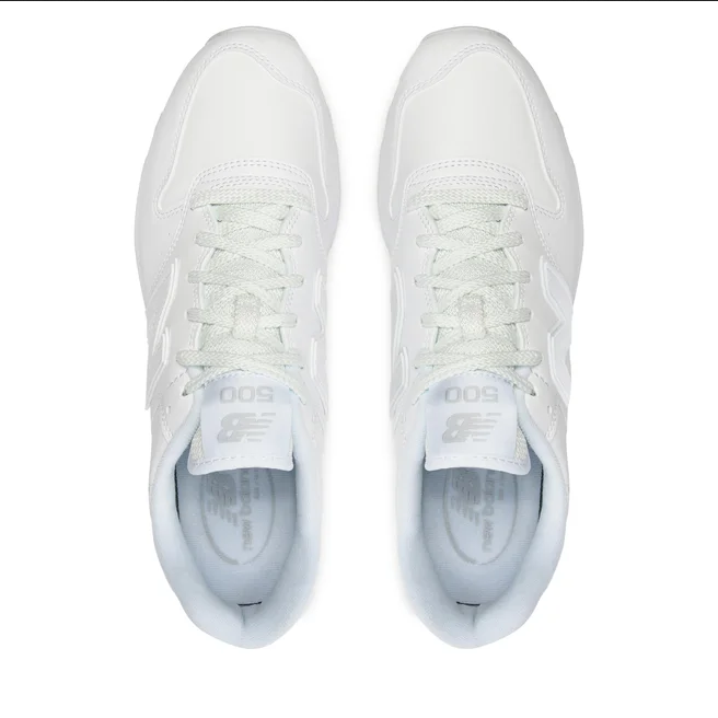 SCARPE SNEAKERS UOMO NEW BALANCE 500 GM500ZW2 ECO PELLE BIANCO ORIGINALE AI 2024