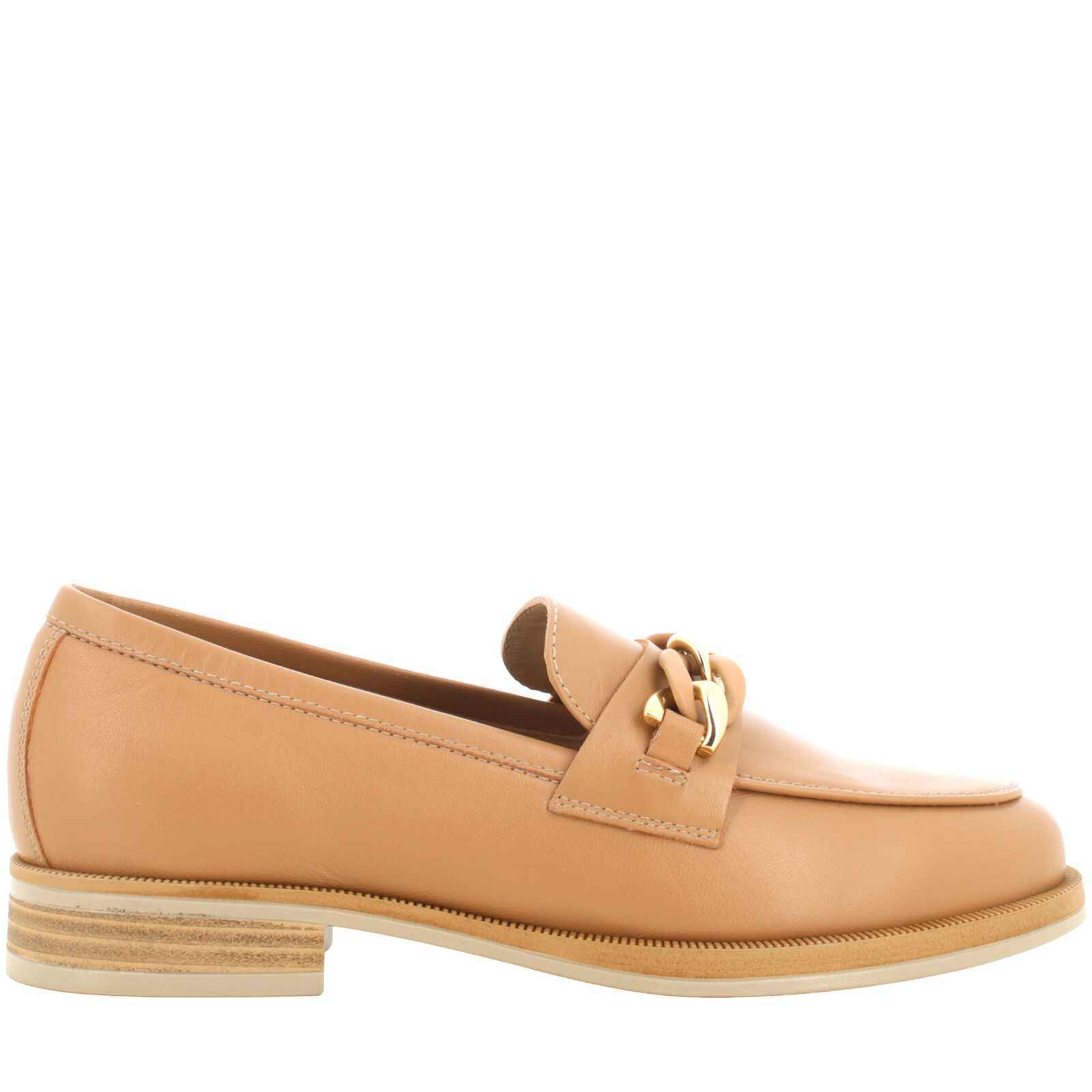 SCARPE MOCASSINO DONNA NERO GIARDINI E409620D PELLE 423 BEIGE ORIGINALE PE 2024