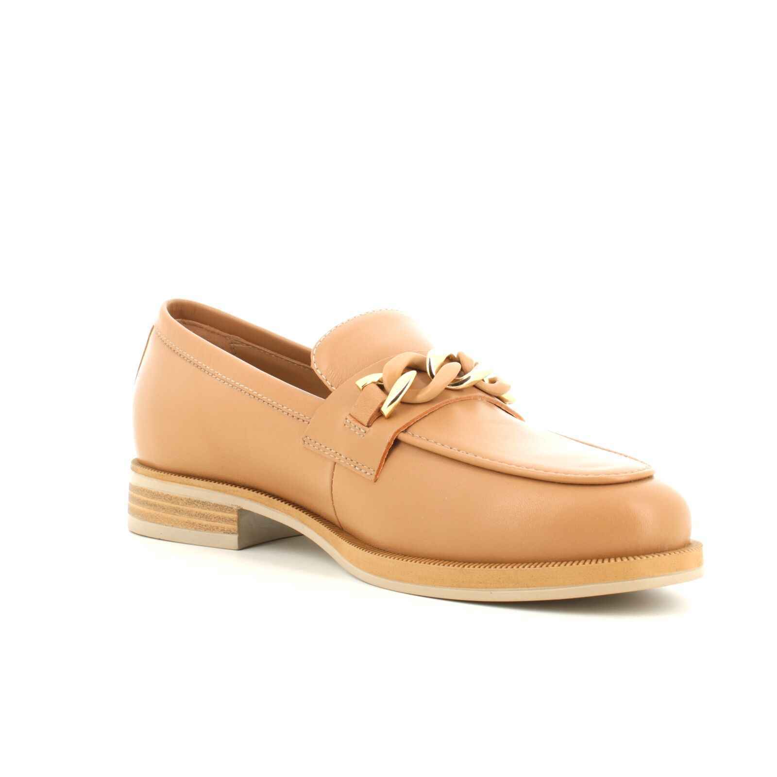 SCARPE MOCASSINO DONNA NERO GIARDINI E409620D PELLE 423 BEIGE ORIGINALE PE 2024