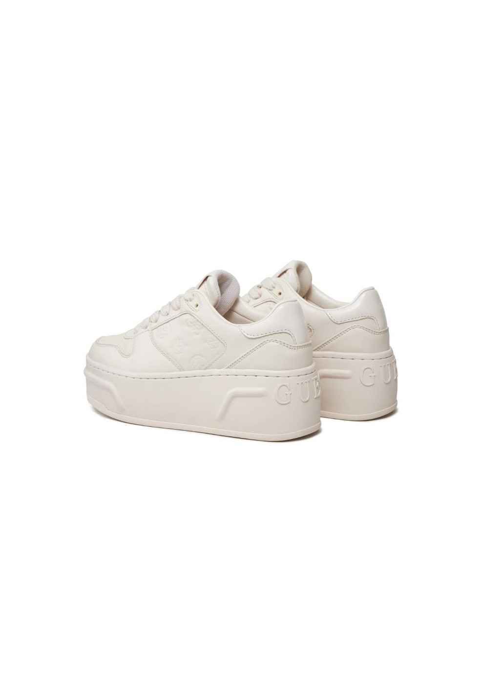 SCARPE SNEAKERS DONNA GUESS CALEBBA FLPCB4FAB12 BIANCO ORIGINALE PE 2024