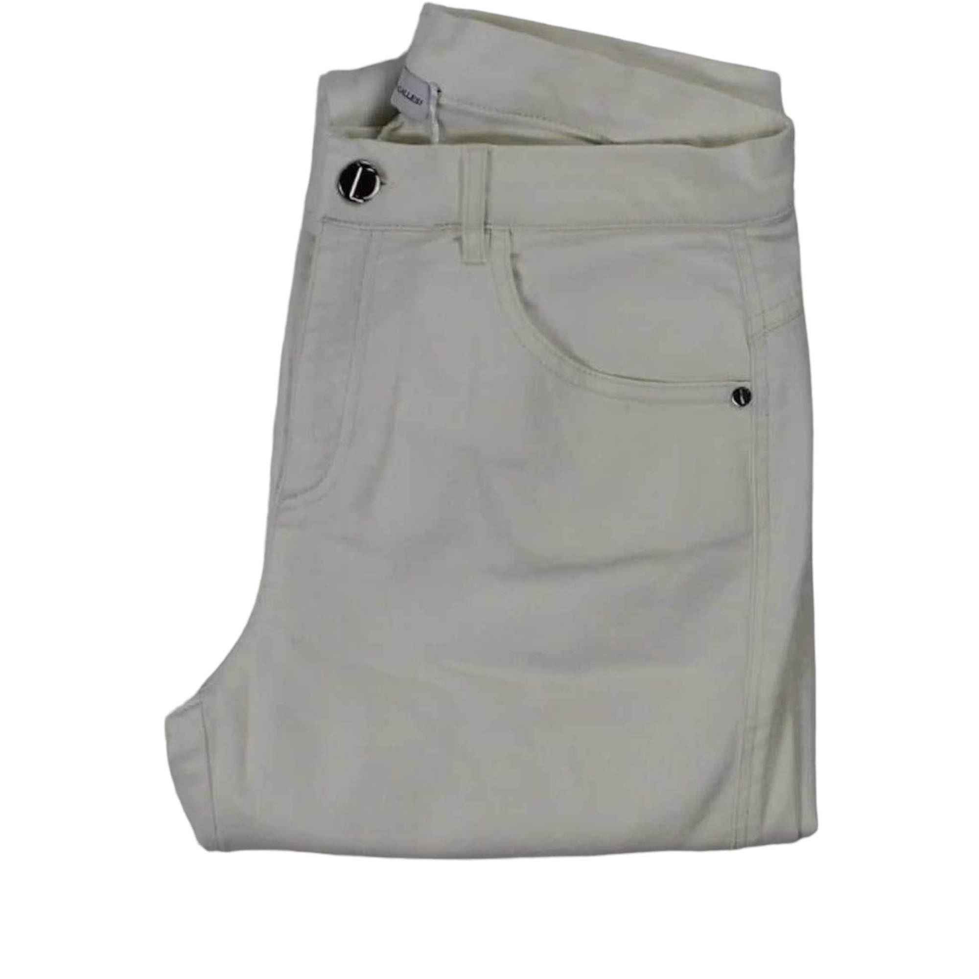 PANTALONE PANTALONI DONNA DIANA GALLESI P401R004902N 11 BIANCO ORIGINALE PE 2024