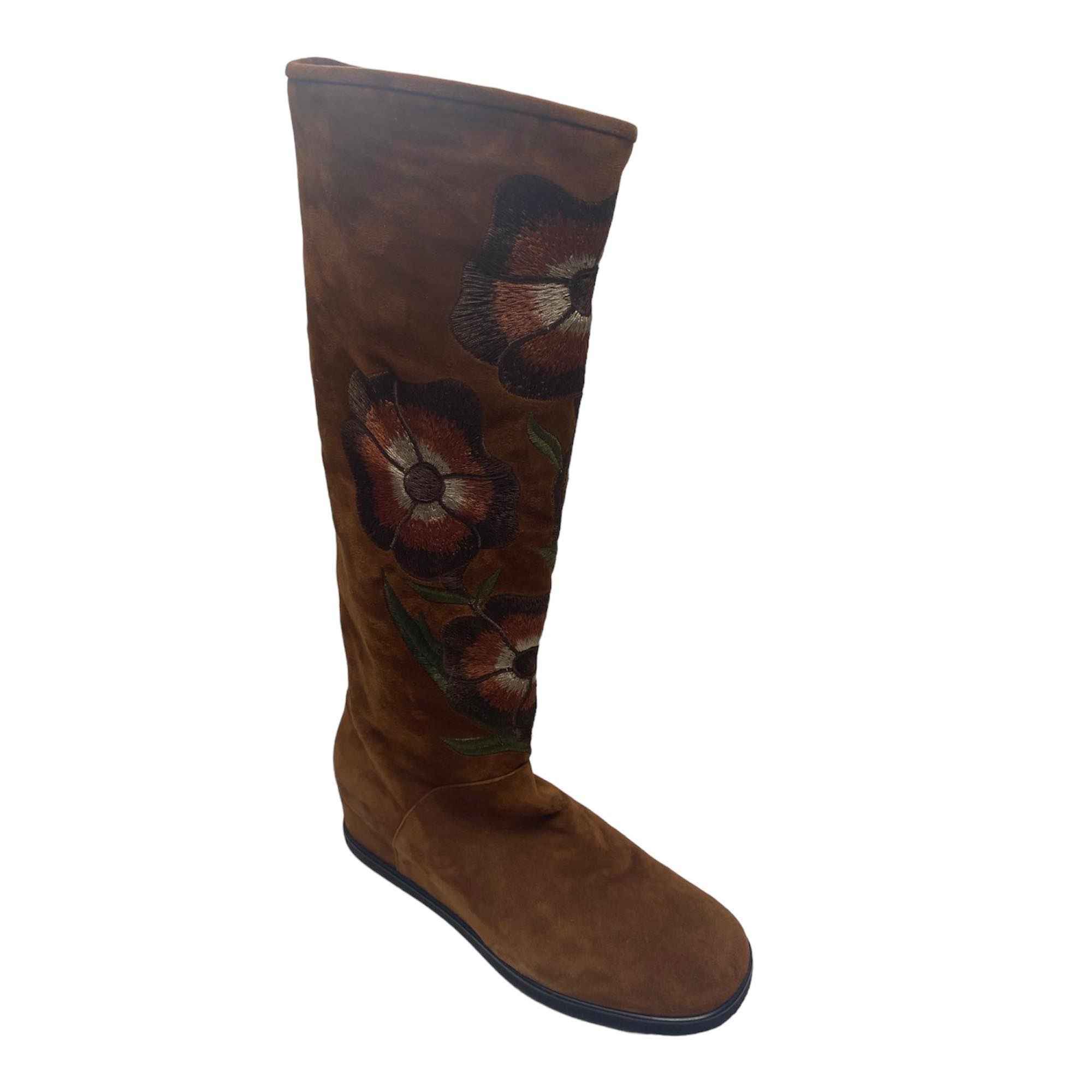 SCARPE STIVALI ALTI DONNA MAX DE MAXYM CAM9999 PELLE MARRONE ORIGINALE AI