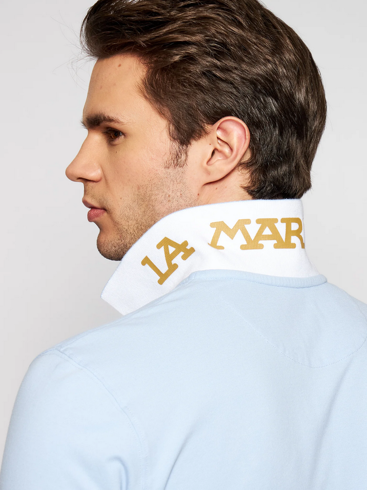 MAGLIA POLO T SHIRT UOMO LA MARTINA CCMP01 PK001 COTONE 07003 ORIGINALE PE 2024