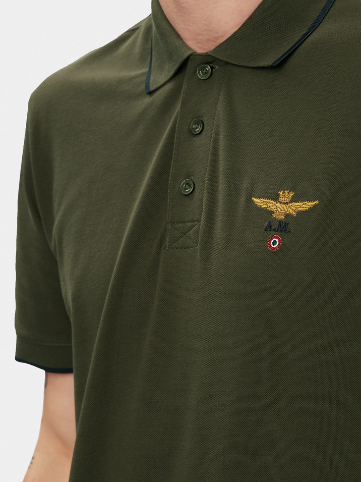 MAGLIA POLO T SHIRT UOMO AERONAUTICA MILITARE 241PO1308P82 39246 ORIGINAL PE2024