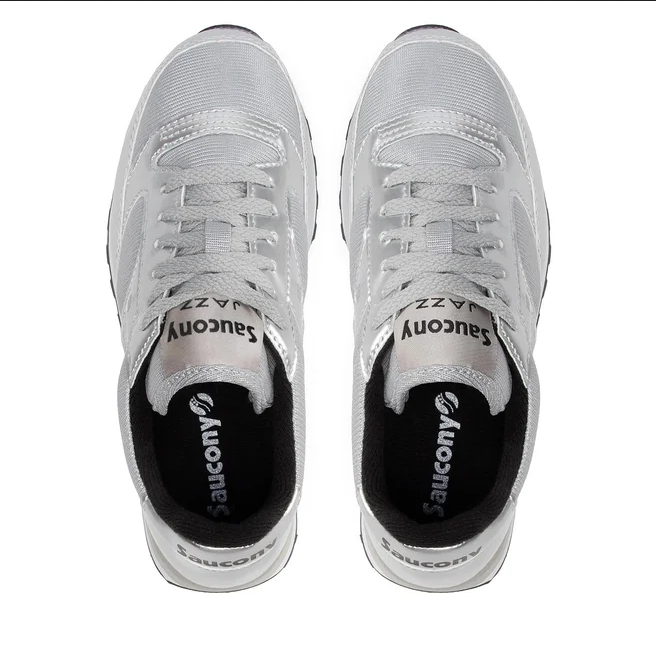 SCARPE SNEAKERS DONNA SAUCONY JAZZ ORIGINAL S1044 461 ECO PELLE ARGENTO PE 2024