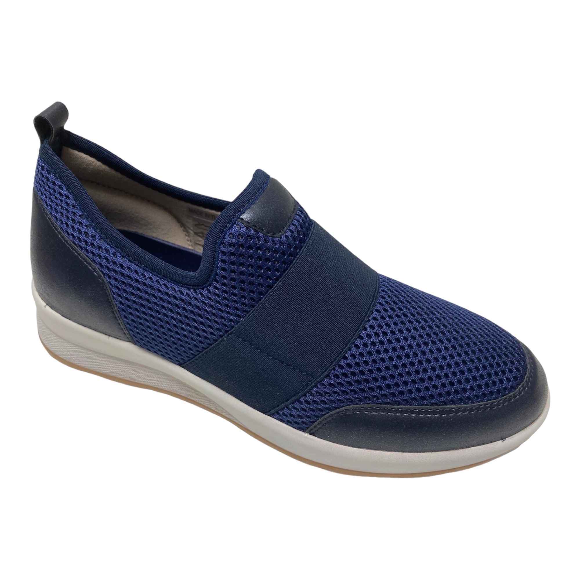 SCARPE SNEAKERS SLIP ON DONNA AGORA VN13 TESSUTO BLU ORIGINALE PE 2024