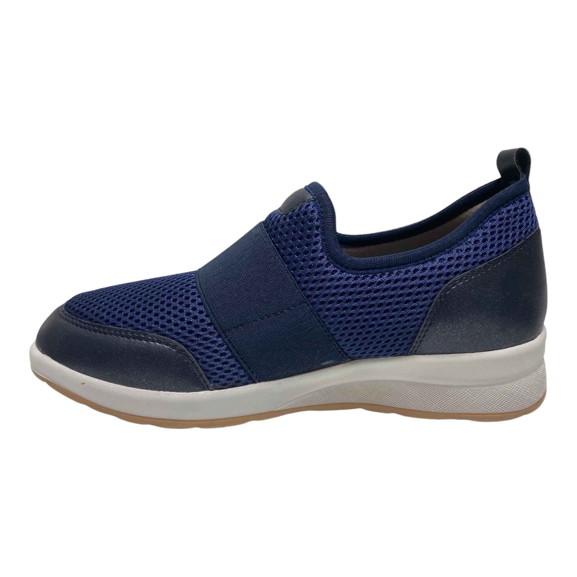 SCARPE SNEAKERS SLIP ON DONNA AGORA VN13 TESSUTO BLU ORIGINALE PE 2024