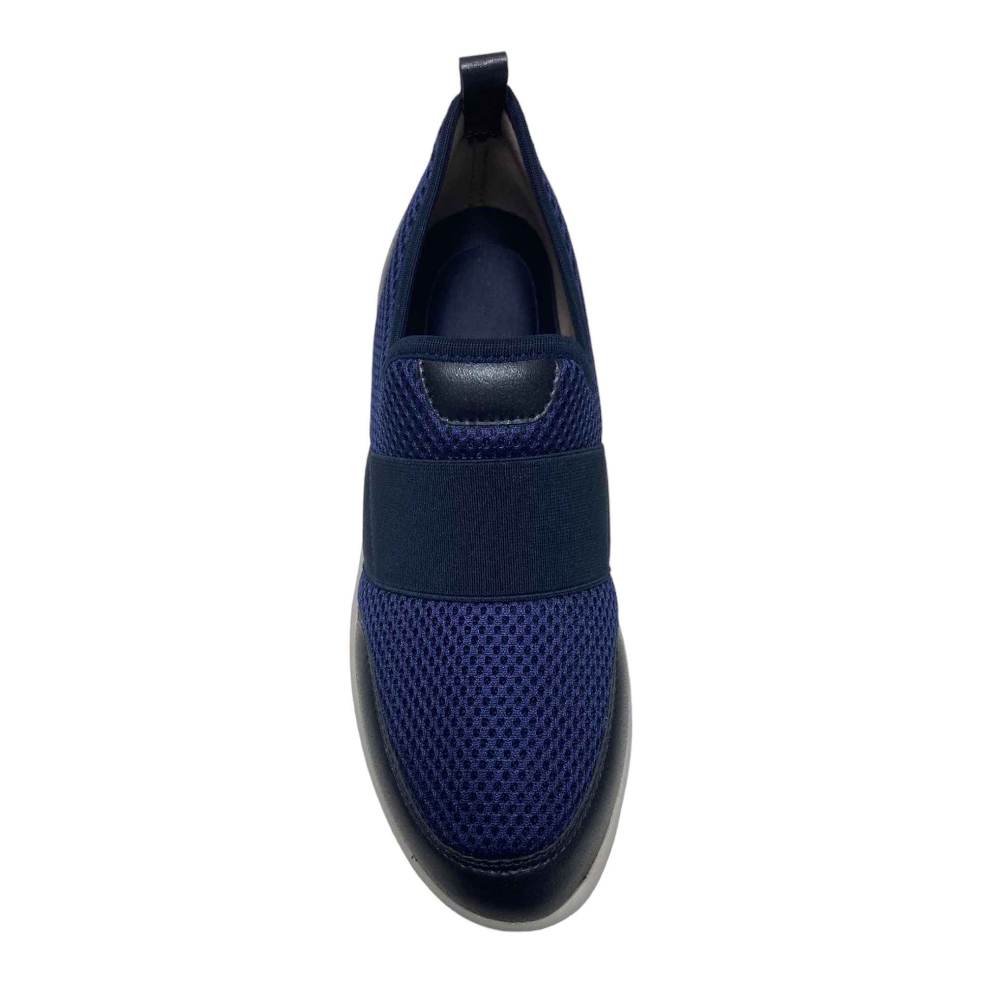 SCARPE SNEAKERS SLIP ON DONNA AGORA VN13 TESSUTO BLU ORIGINALE PE 2024