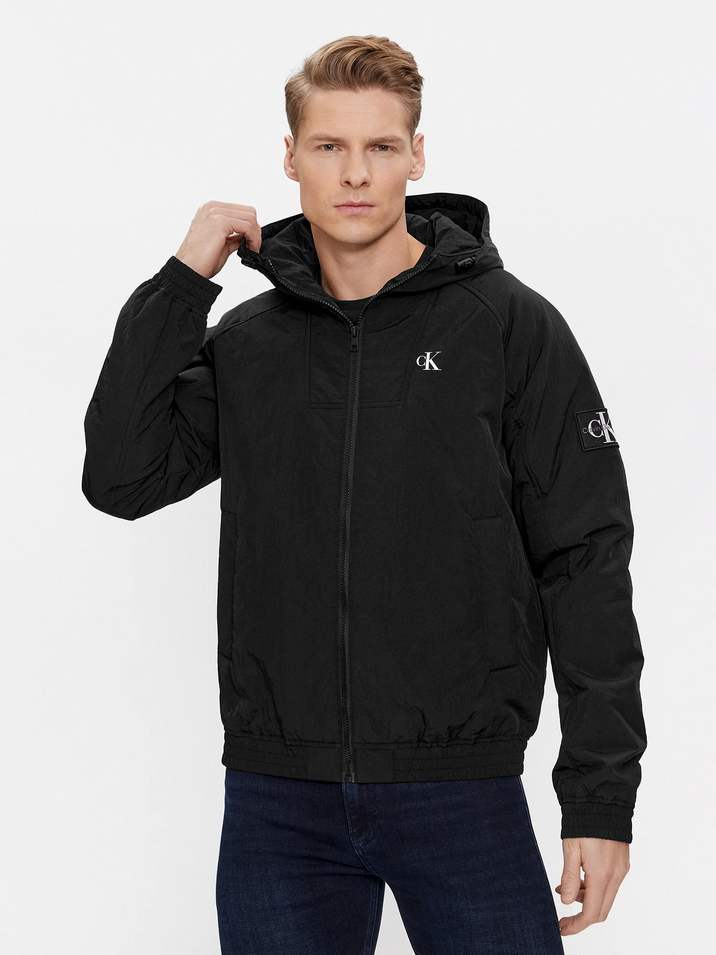 GIUBBINO GIUBBOTTO UOMO CALVIN KLEIN JEANS J30J324698 BEH NERO ORIGINALE PE 2024
