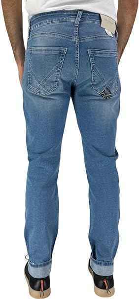 PANTALONE JEANS UOMO ROY ROGERS JS 317 MAN RRU076D576A041 BLU ORIGINALE PE 2024