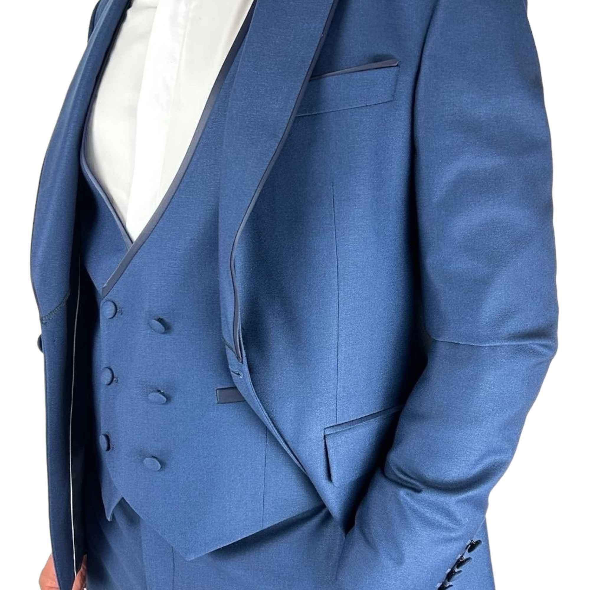 COMPLETO ABITO CERIMONIA UOMO PIERO GIACHI 2144G1P1 ART293 23 BLU ORIGINALPE2024