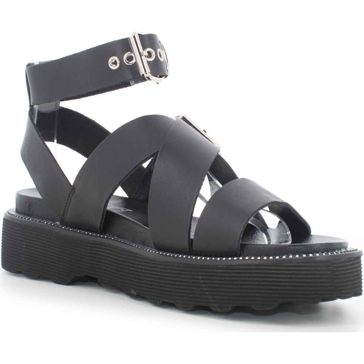 SCARPE SANDALI ZEPPA DONNA CULT ZIGGY 3442 CLW344200 PELLE NERO ORIGINAL PE 2024