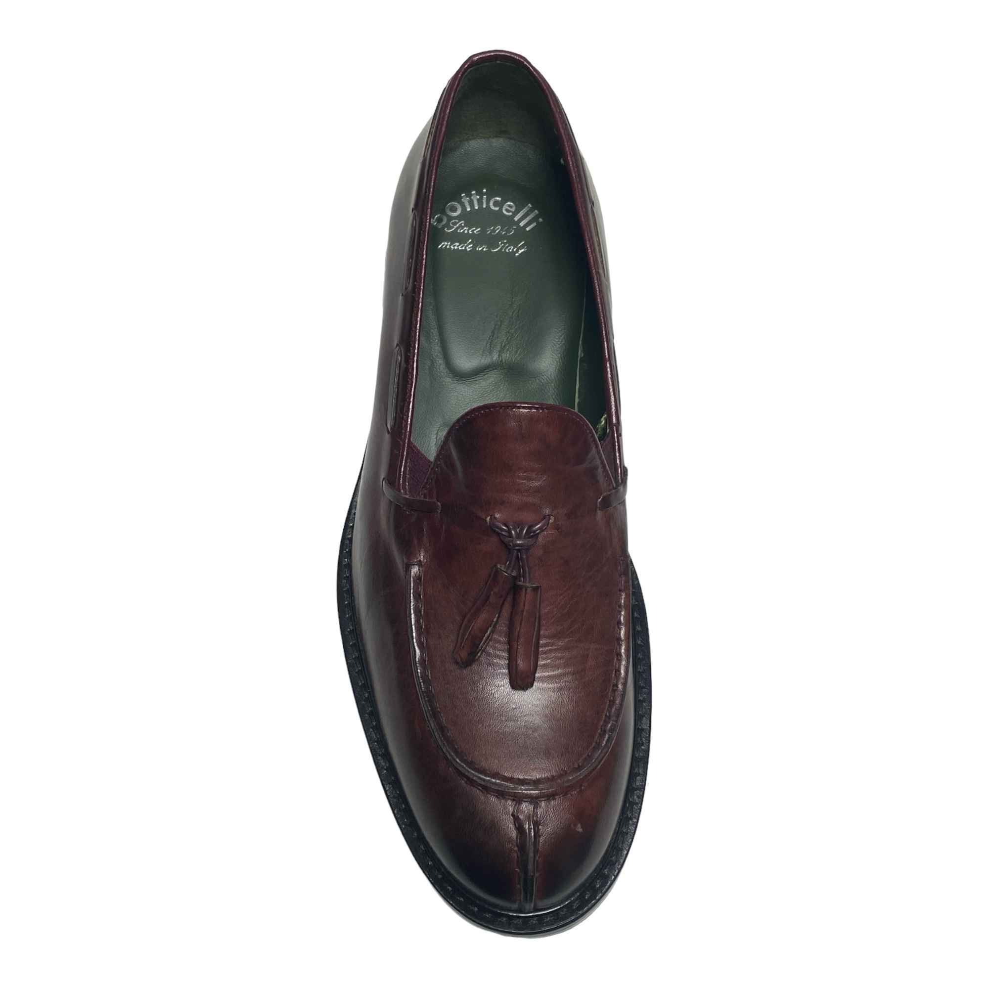 SCARPE MOCASSINO CASUAL UOMO BOTTICELLI GRU158 PELLE BORDO ORIGINALE PE