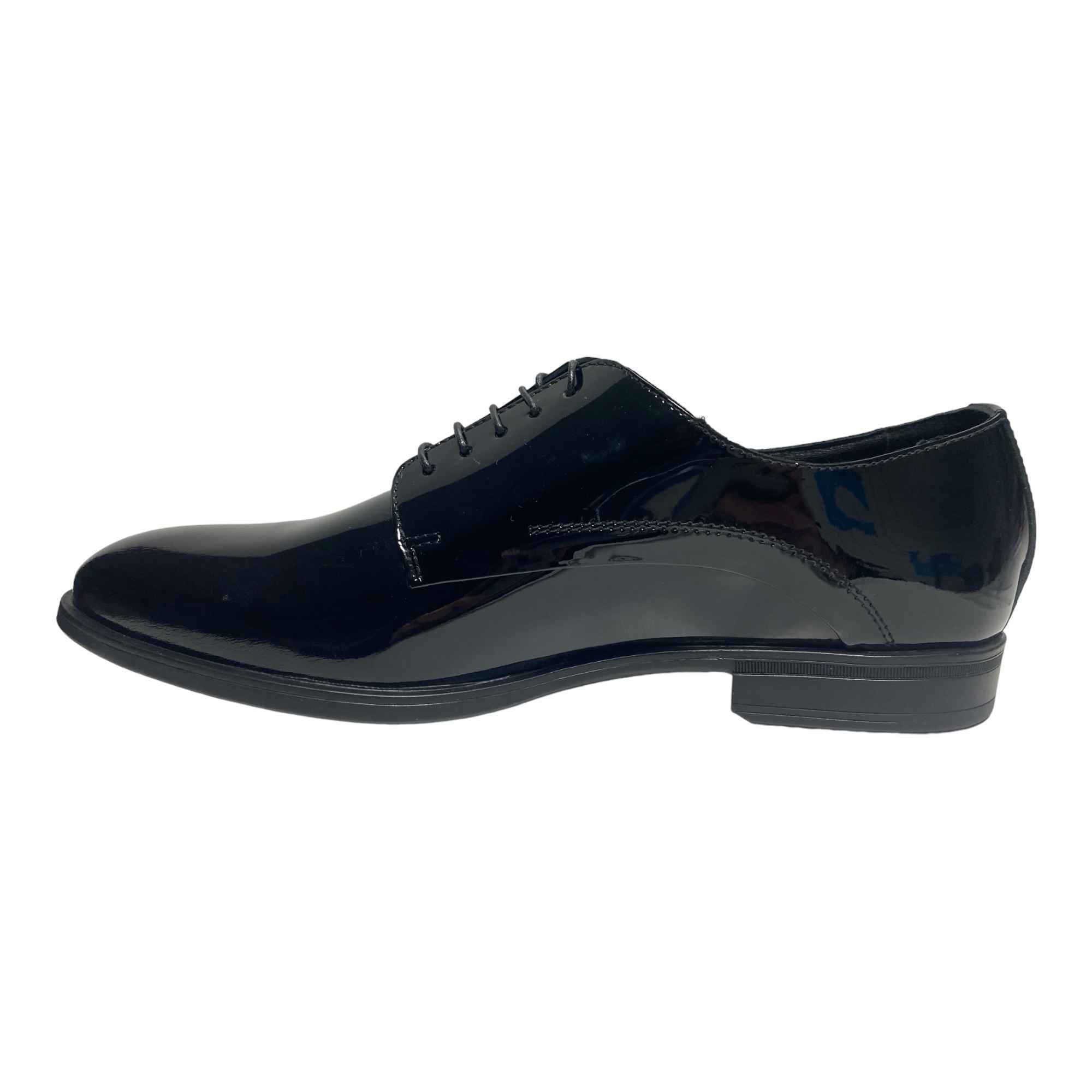 SCARPE DERBY CERIMONIA CASUAL UOMO CARLO PIGNATELLI 0124 PELLE NERO ORIGINALE PE