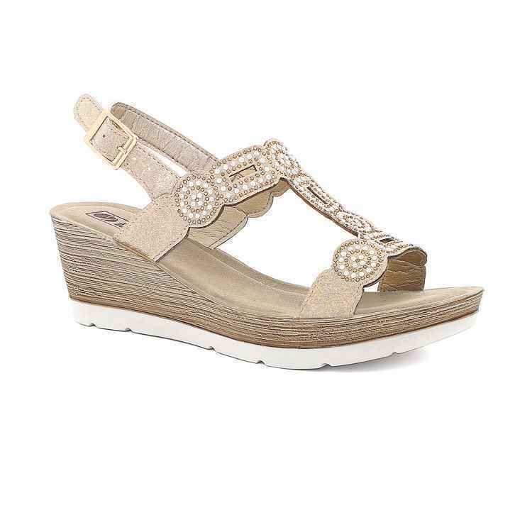 SCARPE SANDALO SANDALI DONNA INBLU EL000028 EL28 PLATINO ORIGINALE PE 2024