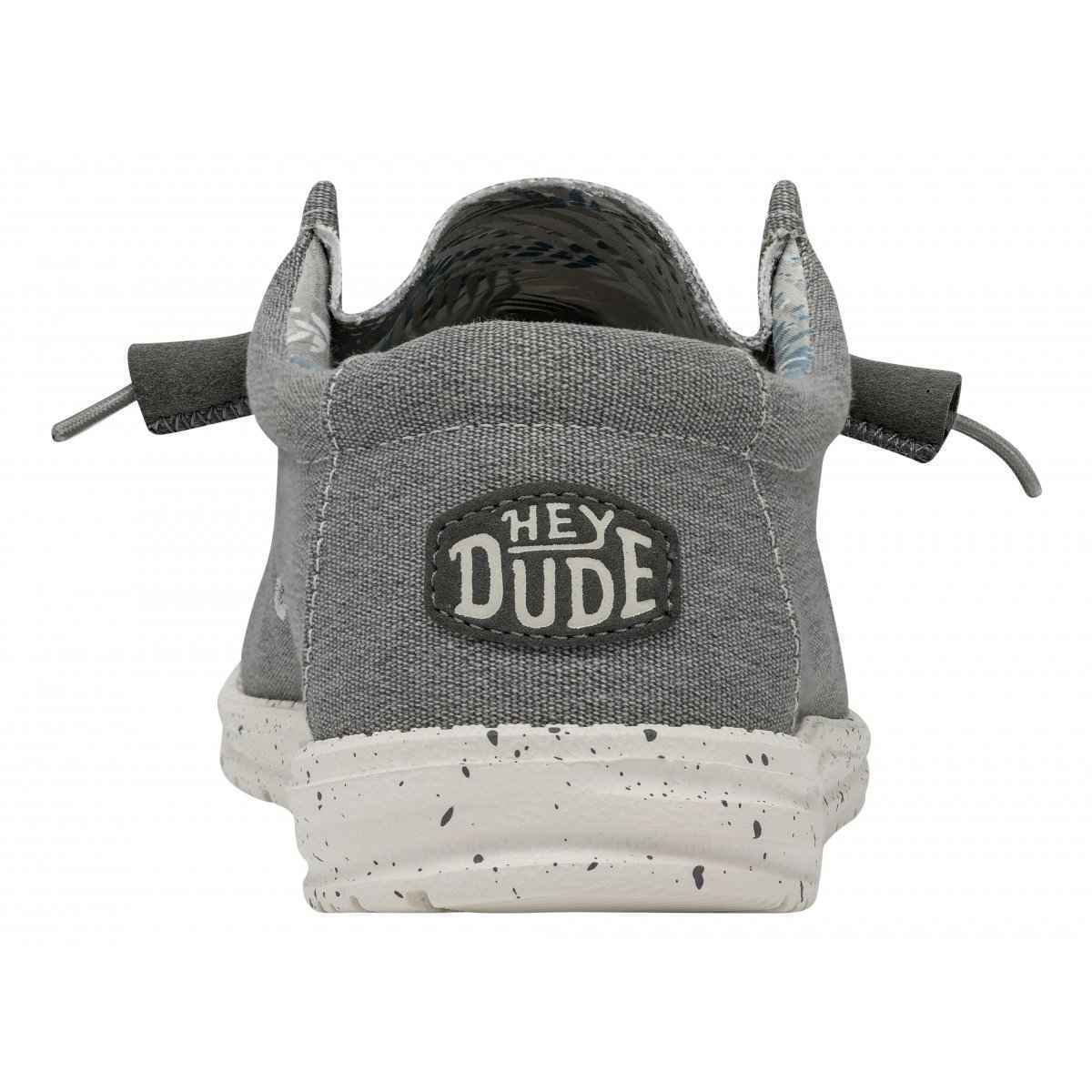 SCARPE MOCASSINO UOMO HEY DUDE WALLY 40022 1HO GRIGIO ORIGINALE PE 2024