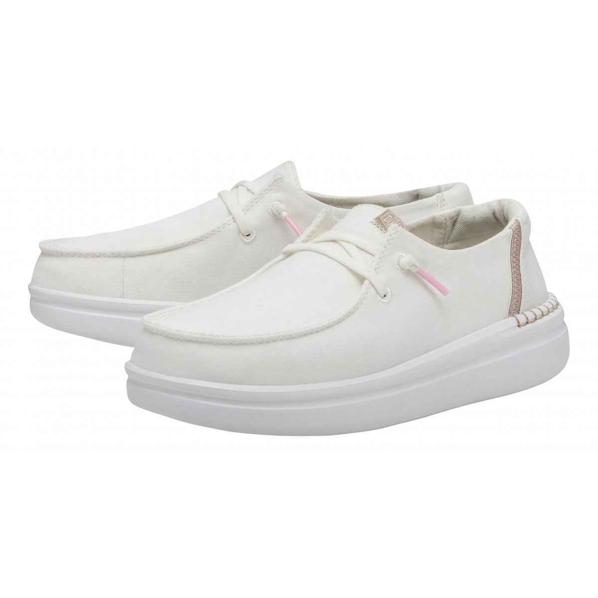 SCARPE MOCASSINO DONNA HEY DUDE WENDY 40074 1K8 BIANCO ORIGINALE PE 2024