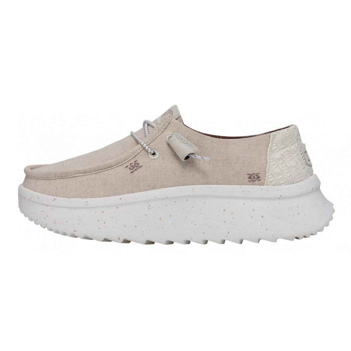 SCARPE MOCASSINO DONNA HEY DUDE WENDY 40255 13R BEIGE ORIGINALE PE 2024