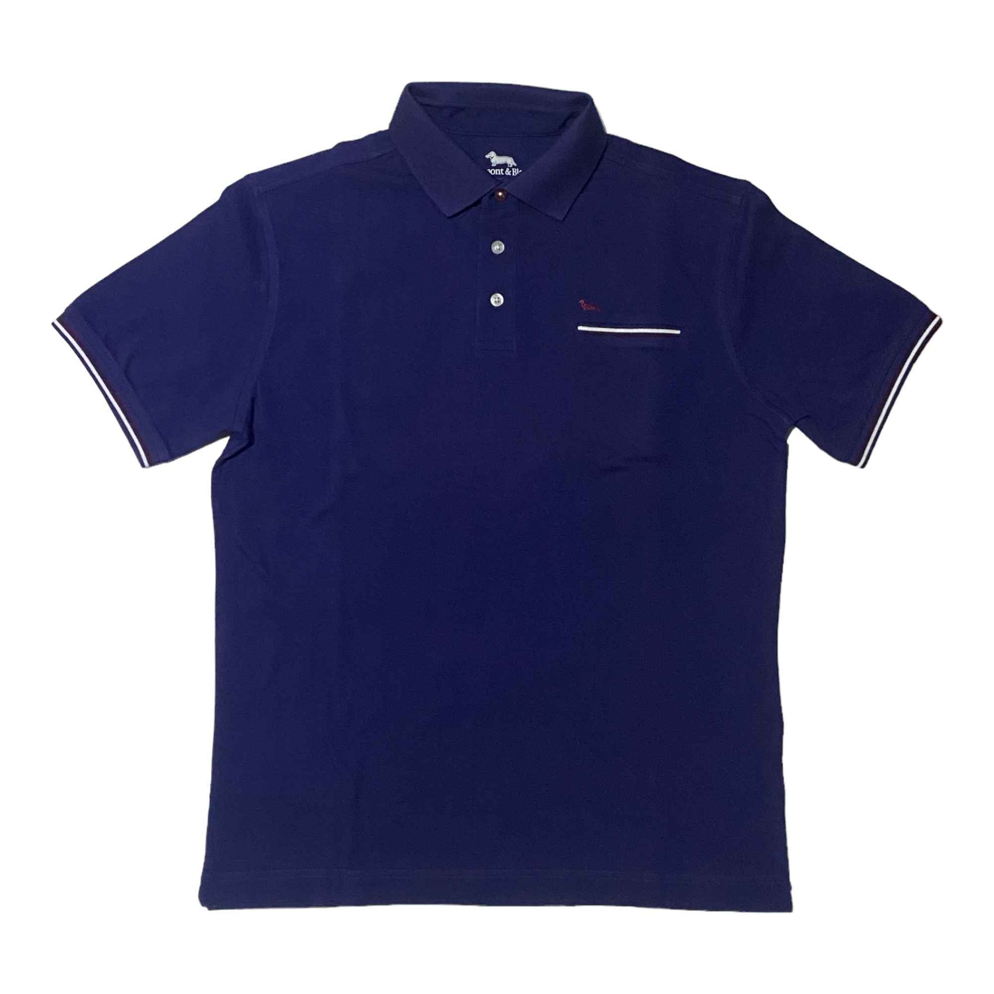 MAGLIA POLO T SHIRT UOMO HARMONT E BLAINE L00A37 COTONE 828 BLU ORIGINALE PE