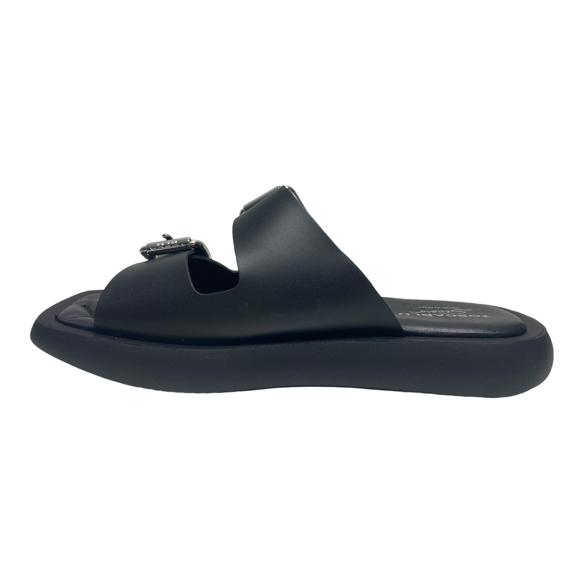 SCARPE SANDALI DONNA TOSCA BLU POZZUOLI SS2256S502 PELLE C99 NERO ORIGINALE PE