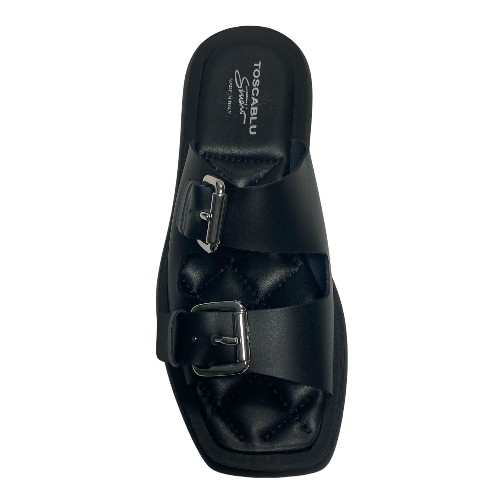 SCARPE SANDALI DONNA TOSCA BLU POZZUOLI SS2256S502 PELLE C99 NERO ORIGINALE PE