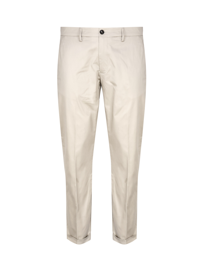 PANTALONE DONNA LIU JO M124P301 LIONE STRIPPR COTONE 257 BEIGE ORIGINALE PE 2024