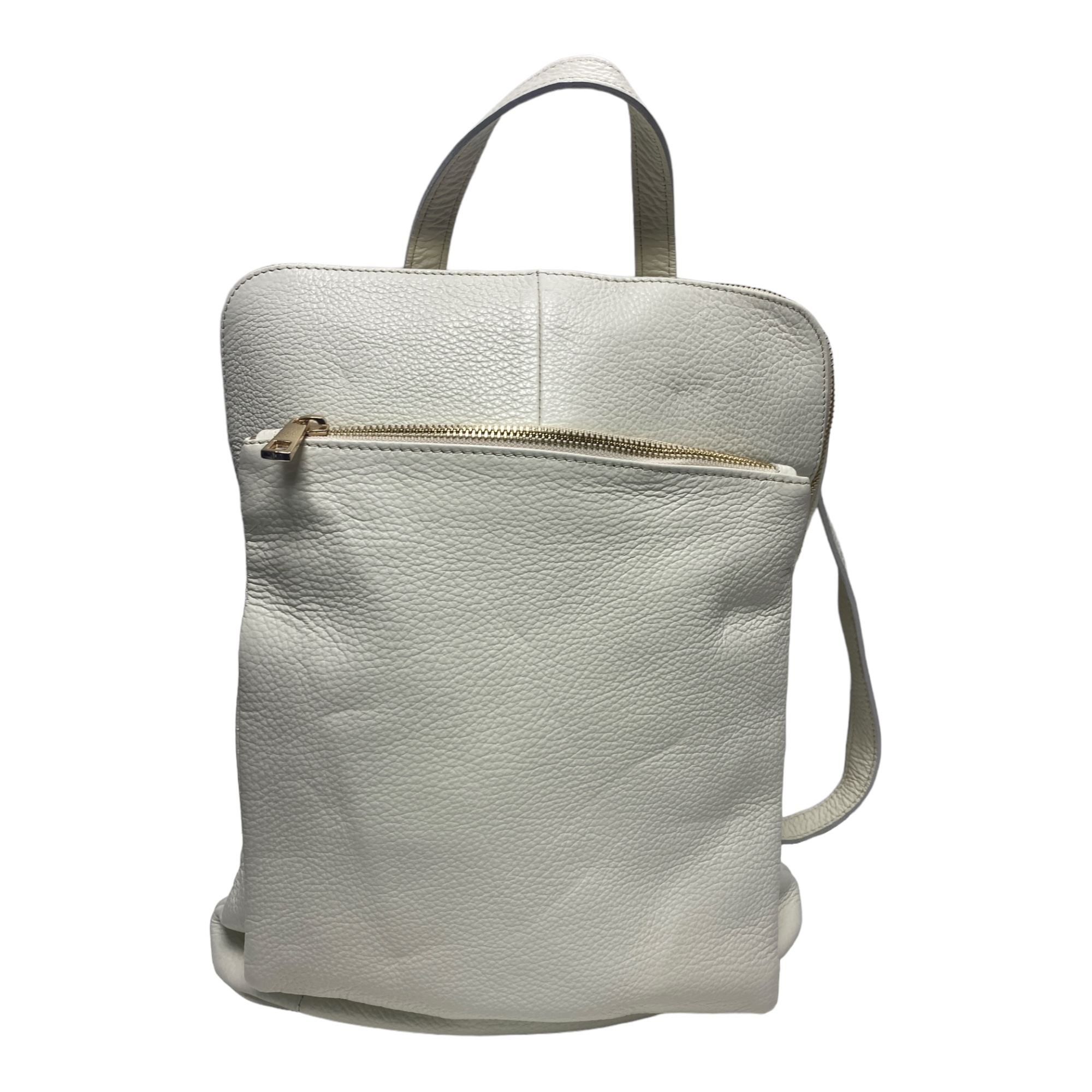 ZAINO ZAINI BORSA BORSE DONNA MEMU MEMU3083 PELLE BIANCO ORIGINALE PE