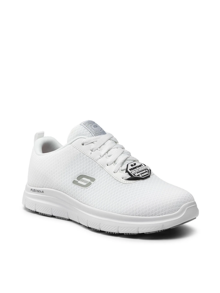 SCARPE SNEAKERS UOMO SKECHERS FLEX ADVANTAGE 77125EC BIANCO ORIGINALE PE 2024