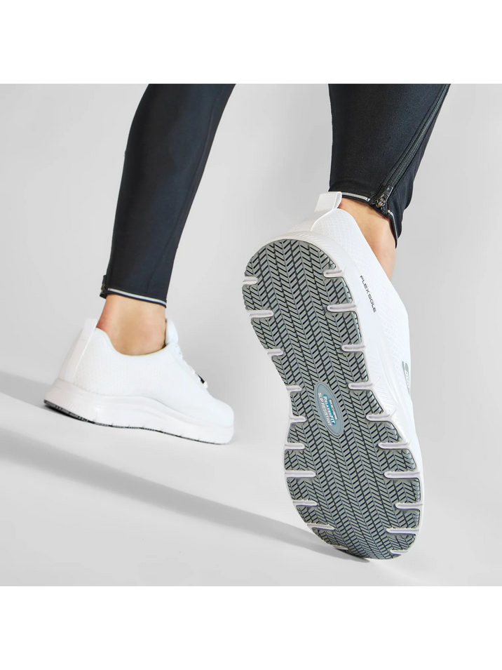 SCARPE SNEAKERS UOMO SKECHERS FLEX ADVANTAGE 77125EC BIANCO ORIGINALE PE 2024