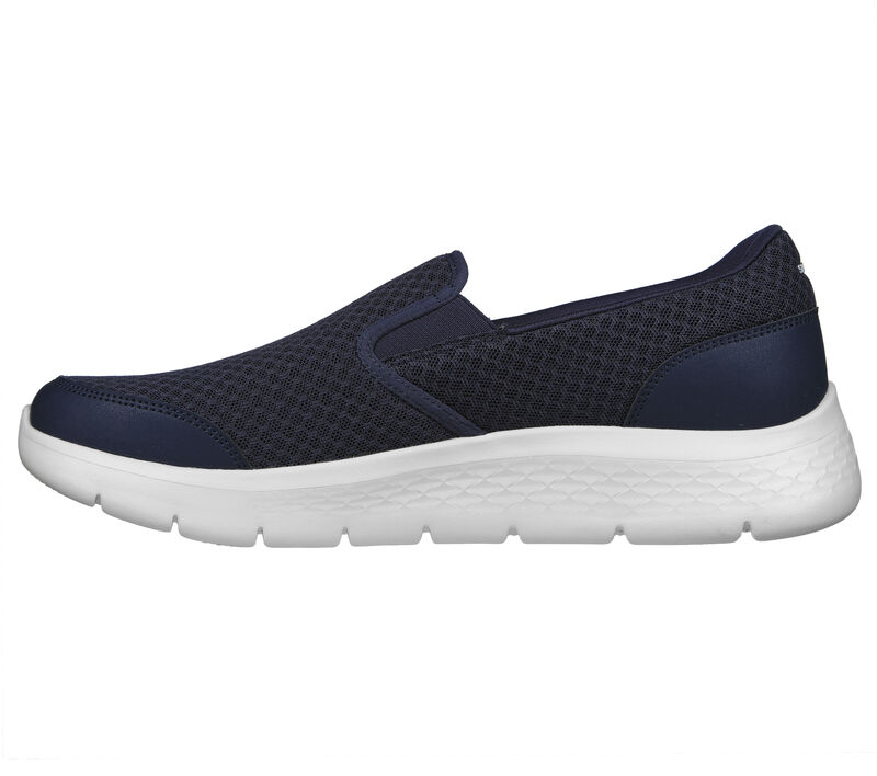 SCARPE SLIP ON CASUAL UOMO SKECHERS GO WALK FLEX 216485 BLU ORIGINALE PE 2024