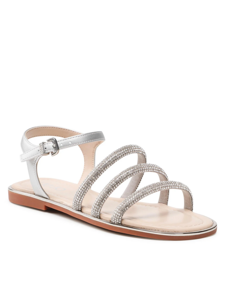 SCARPE SANDALI SANDALO DONNA LIU JO SALLY 16 4A2431 T0380 ARGENTO ORIGINALPE2024