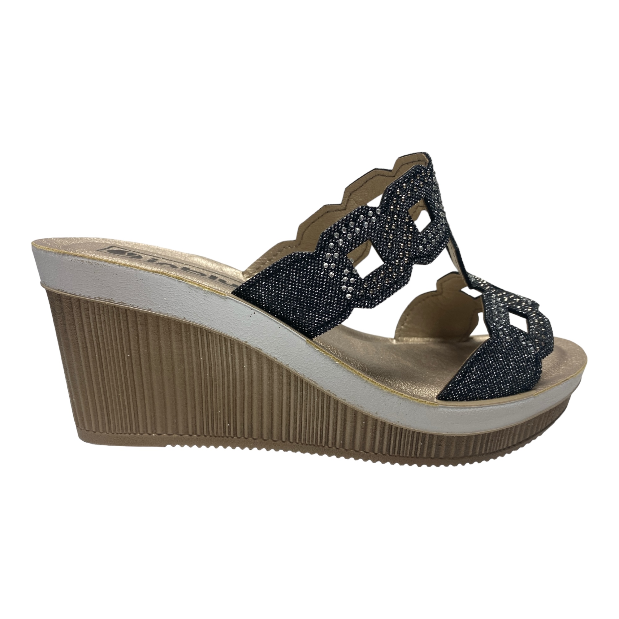 SCARPE SANDALI CIABATTE ZEPPA DONNA INBLU AS000034 AS34 NERO ORIGINALE PE 2024